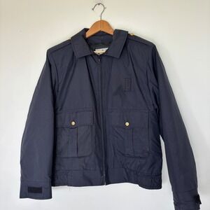 Horace Small Apparel Co Vintage Blue Military Lined Jacket Size 38L Medium